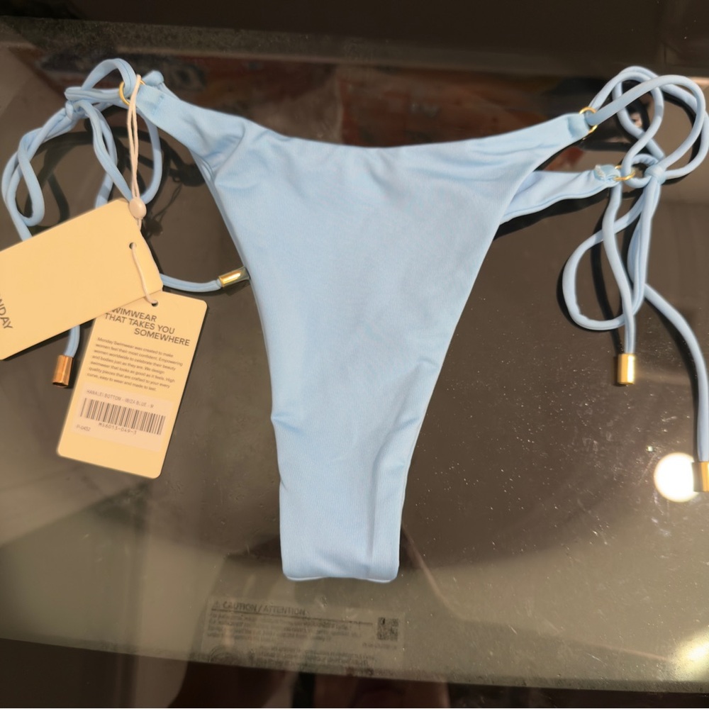 Monday Swimwear Light Blue Bikini Bottom